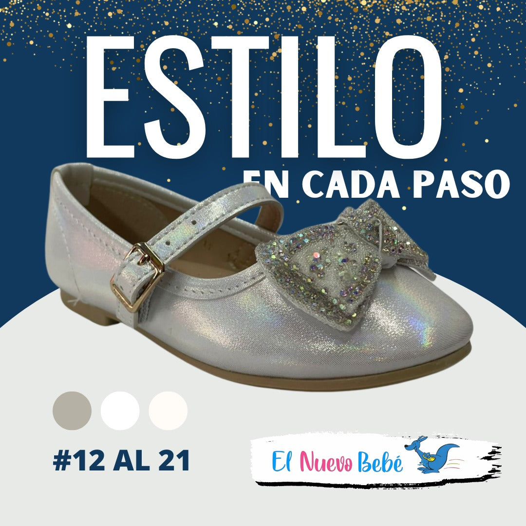 Balerina con moño pedrería