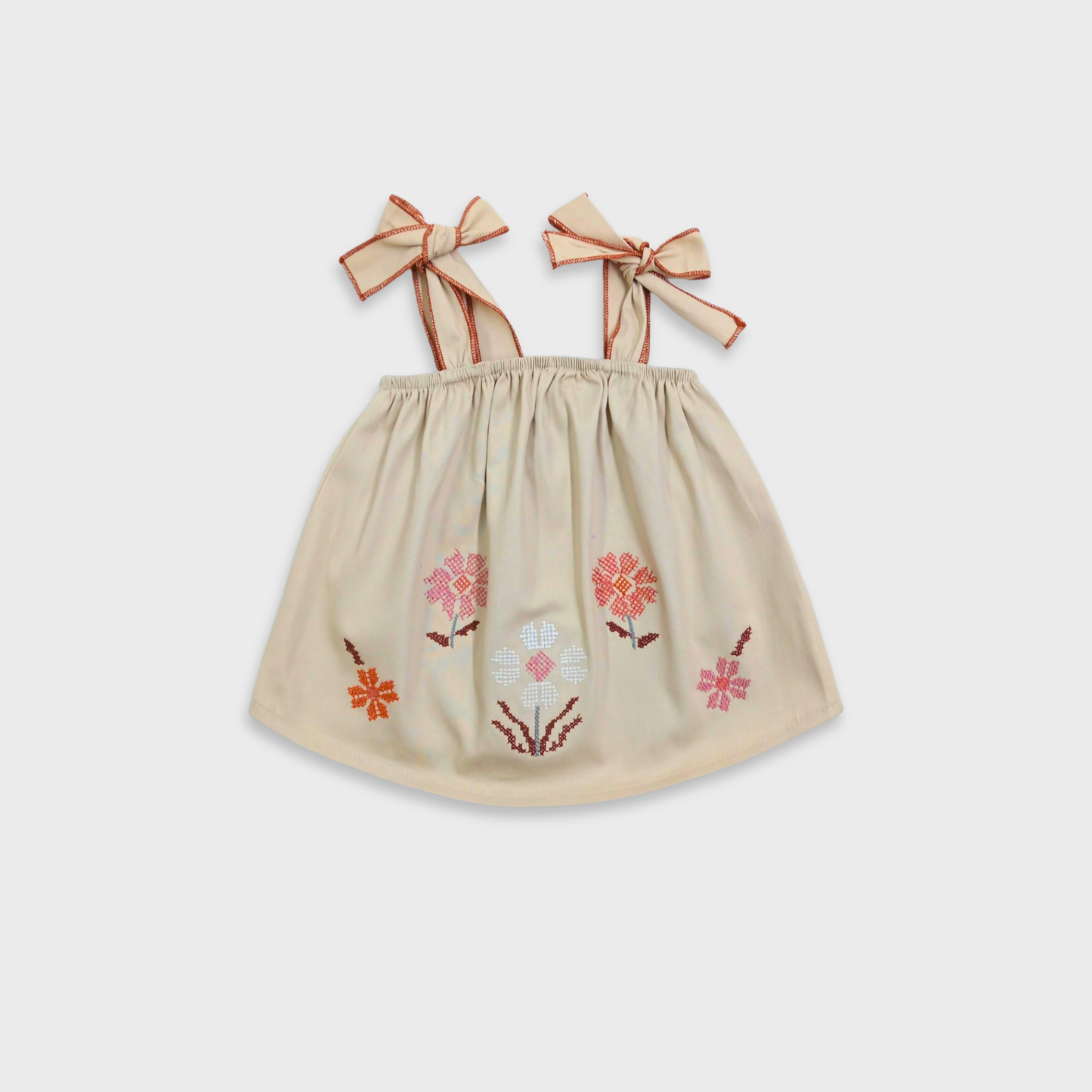Conjunto de 2 piezas tirantes bordado