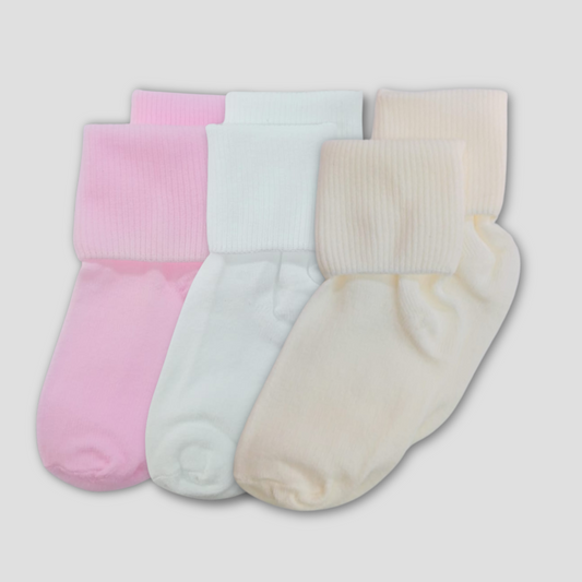 Set de 3 calcetas lisas