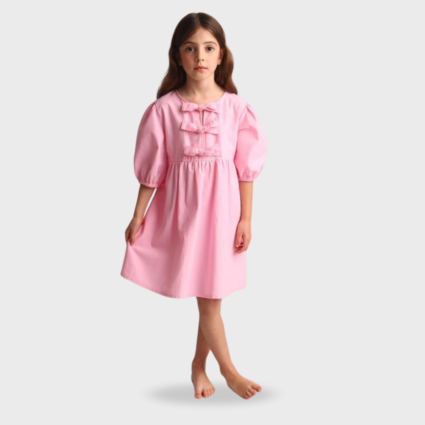 Vestido con tres moños