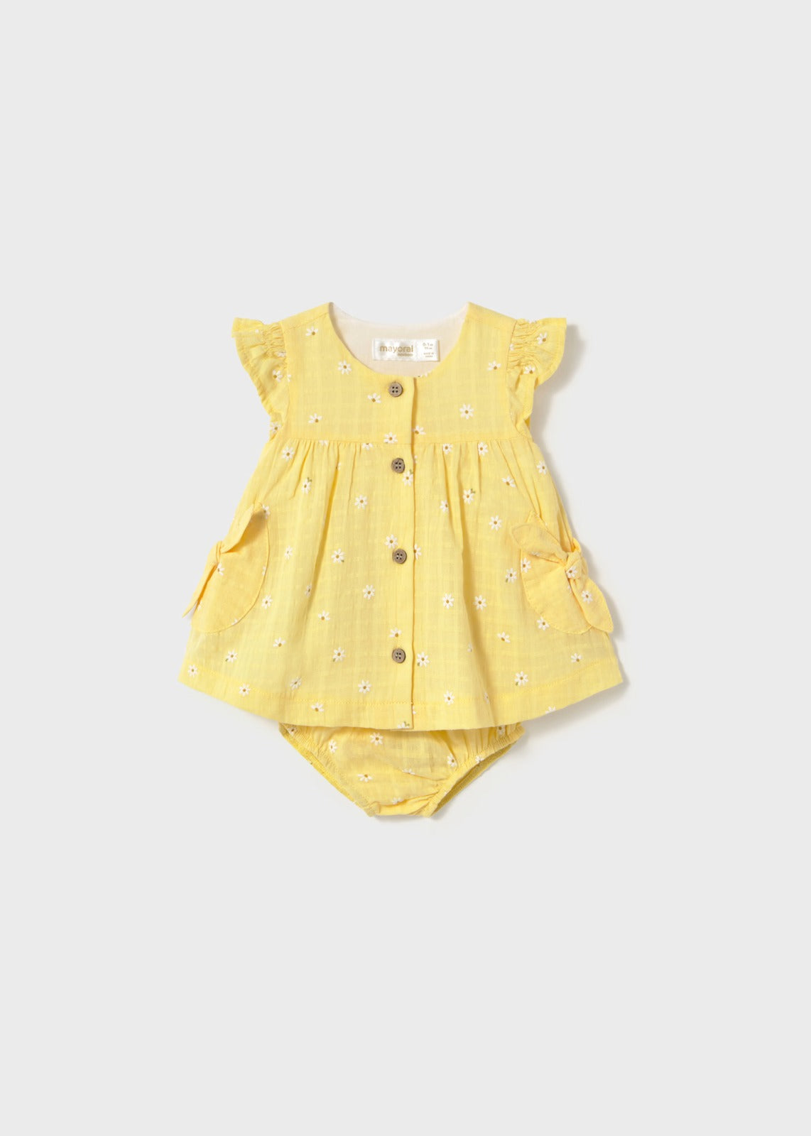 Vestido de flores amarillo - Mayoral