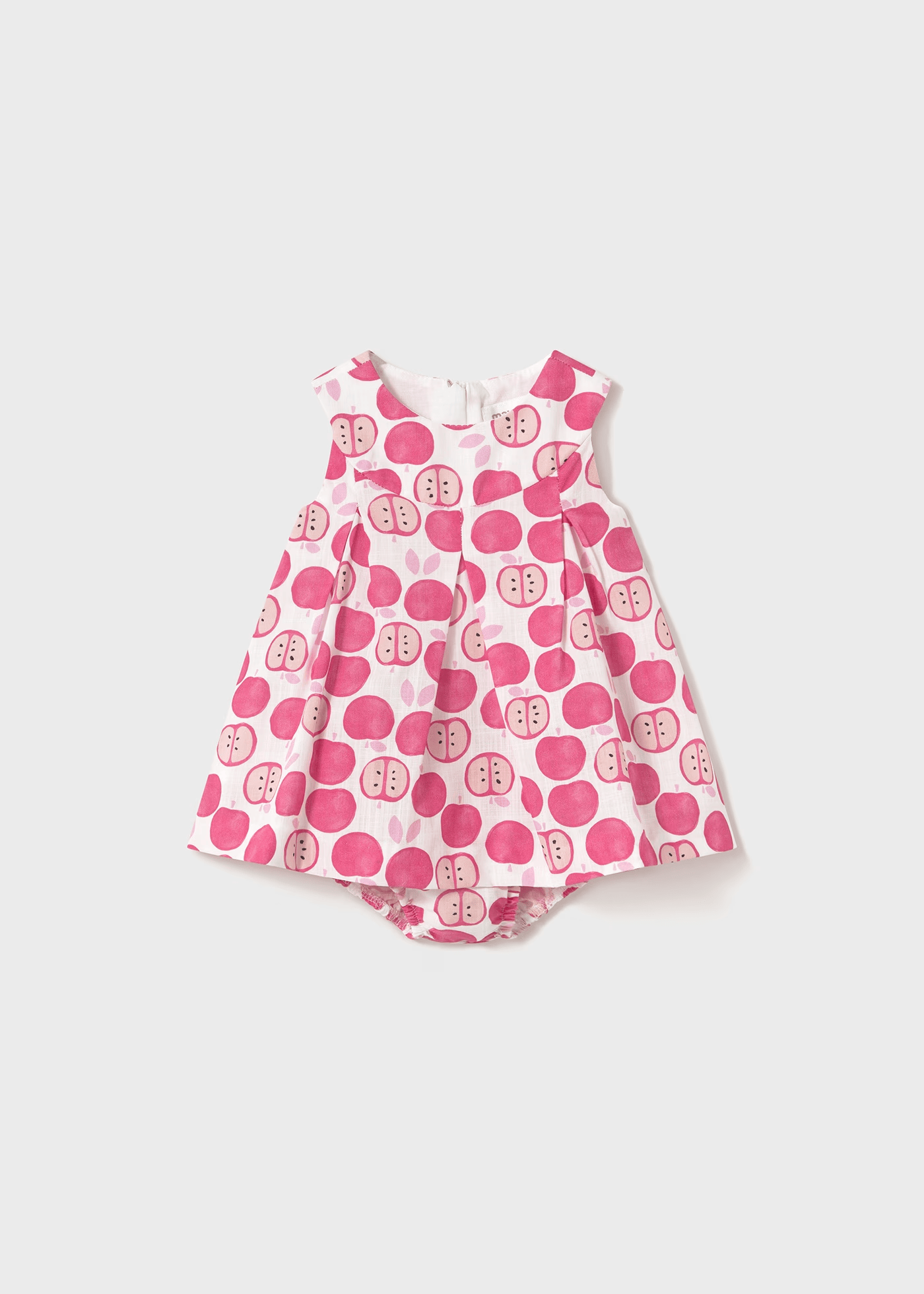 Vestido con cubrepañal frutas - Mayoral