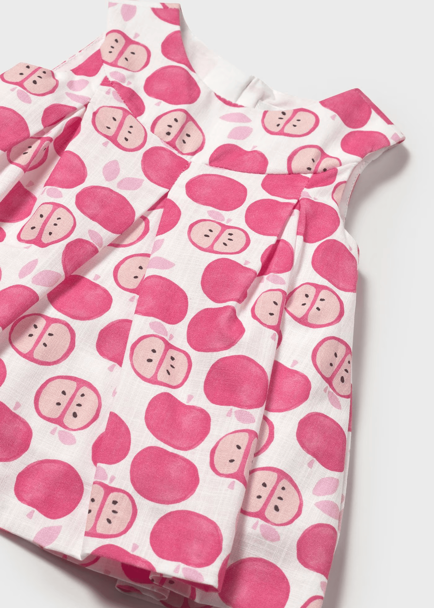 Vestido con cubrepañal frutas - Mayoral