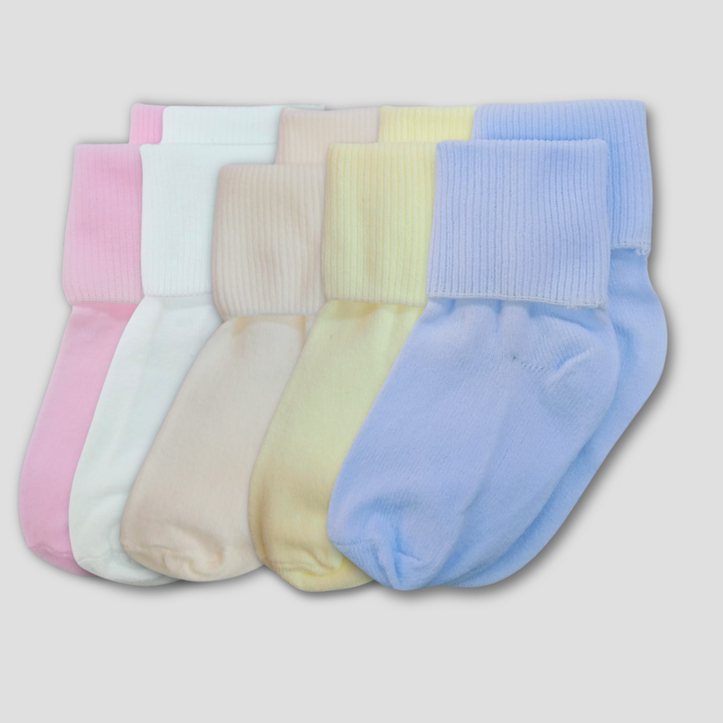 Set de 5 calcetas lisas