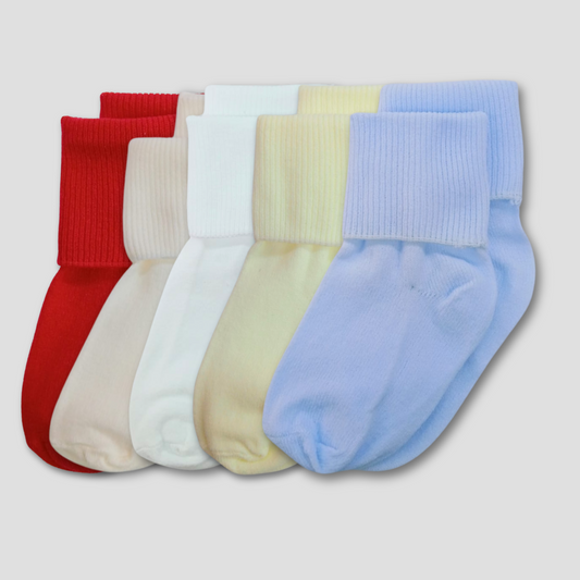 Set de 5 calcetas lisas