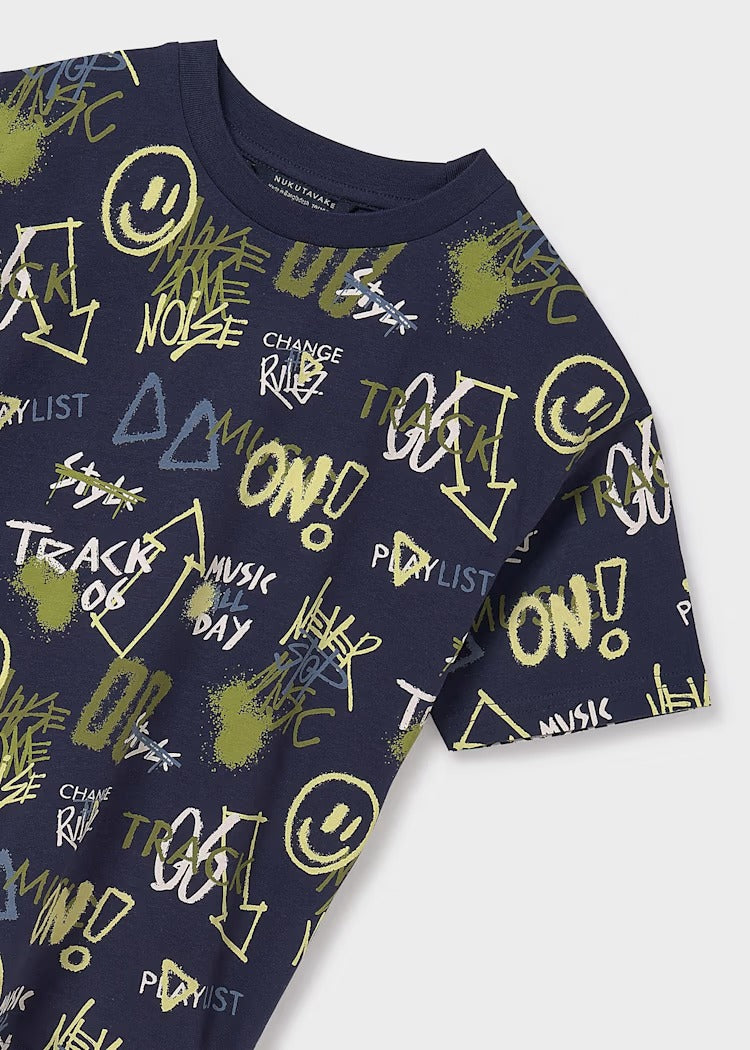 Playera estampada noise - Mayoral