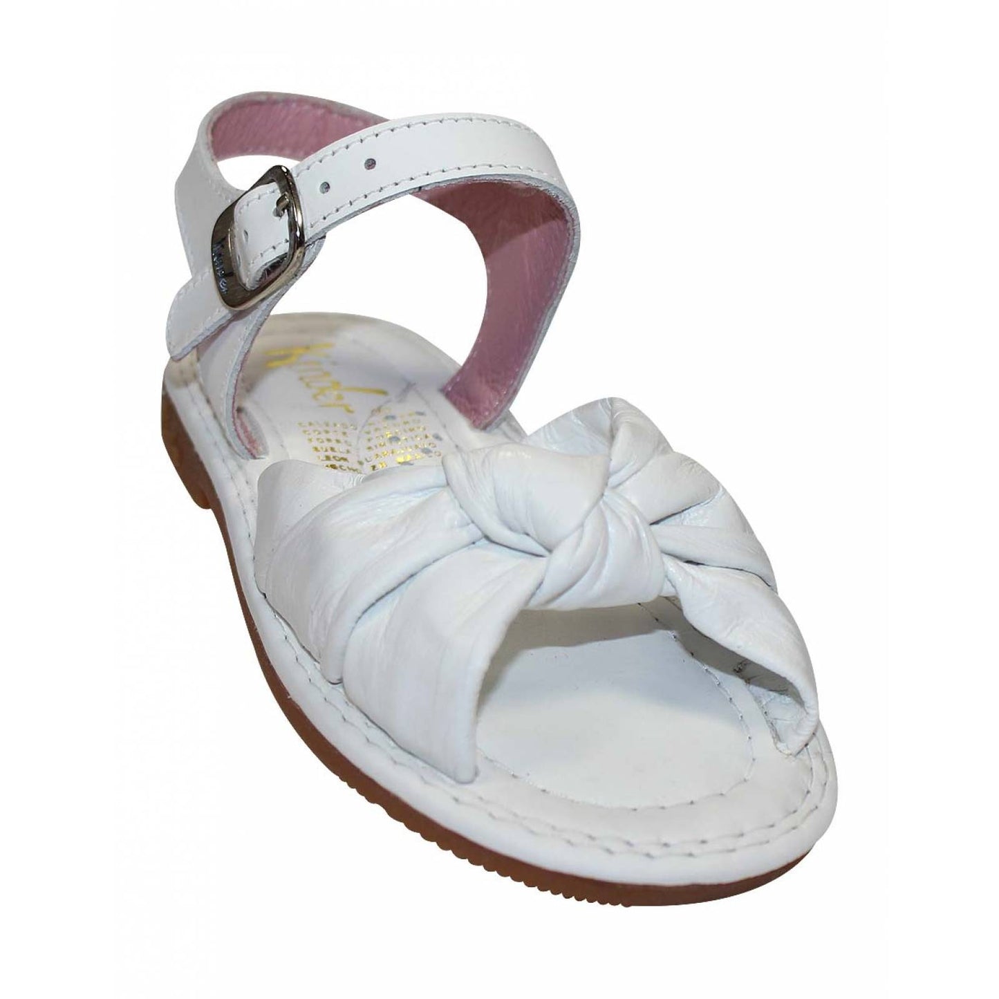 Huaraches de piel con nudo elegante - Kinder