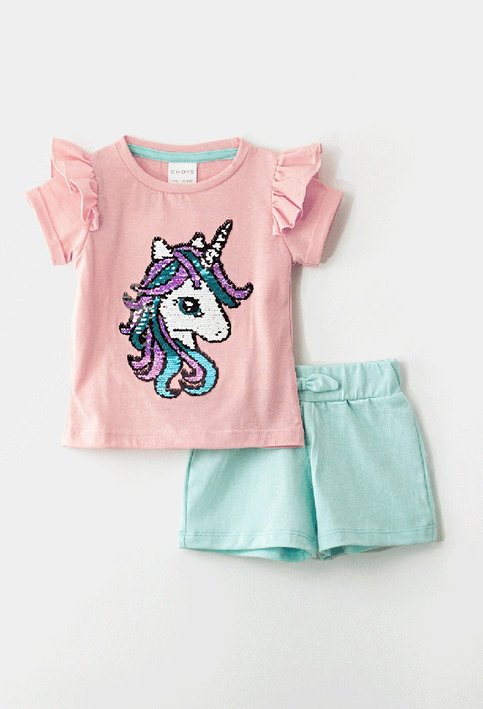 Conjunto de 2 piezas unicornio
