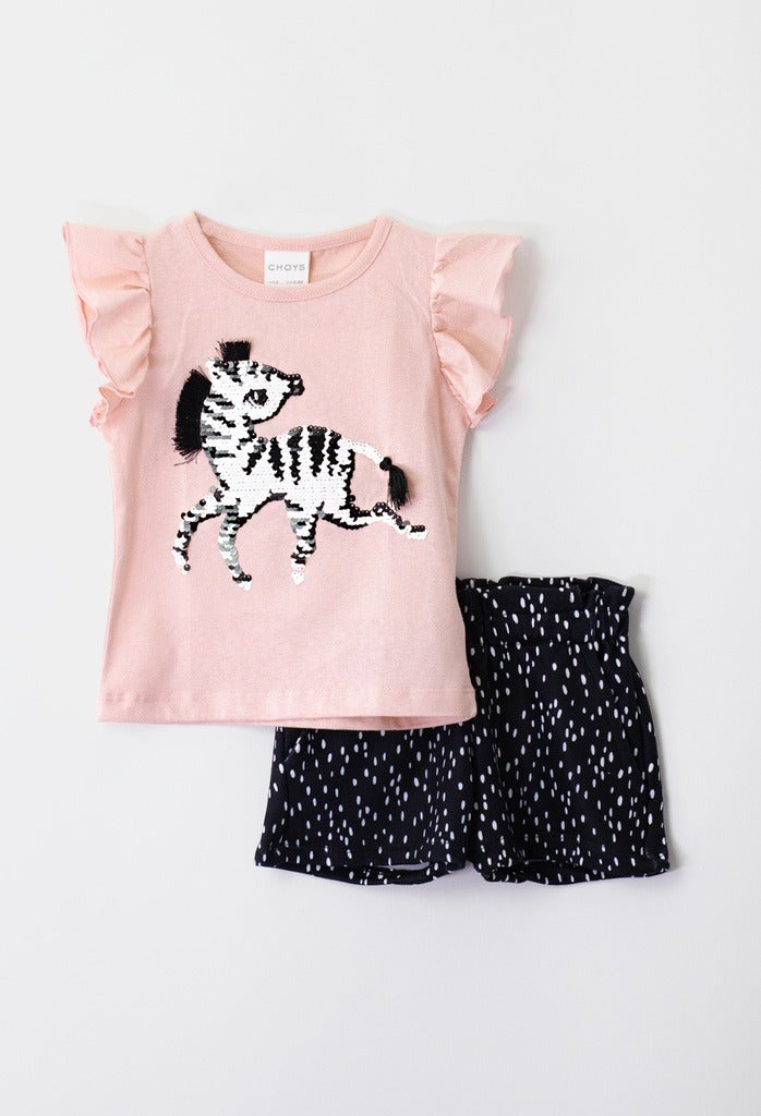 Conjunto de 2 piezas cebra