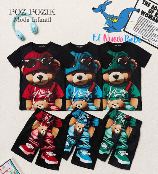 Conjunto de 2 piezas osos cool