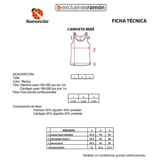 Set de 3 camisetas Interiores niño