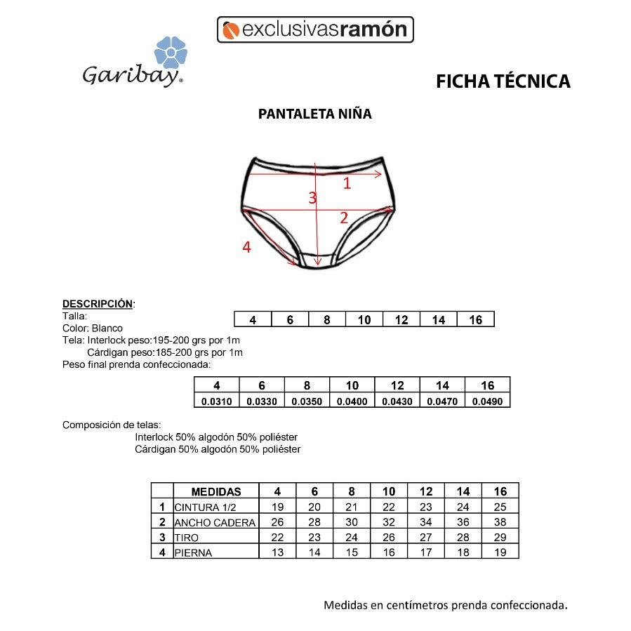 Set de 3 pantaletas