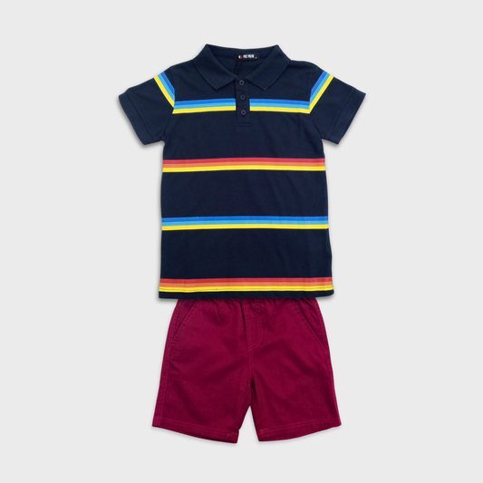 Conjunto de 2 piezas rayas