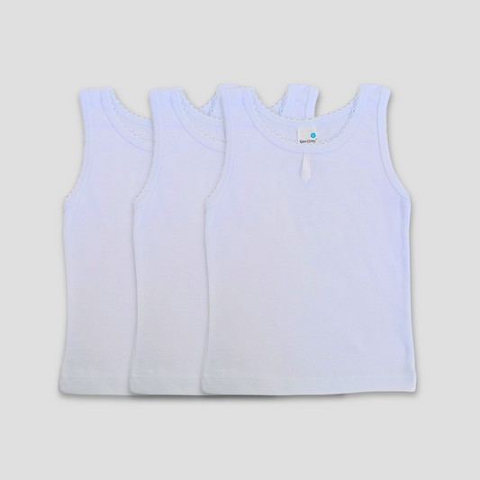 Set de 3 camisetas interiores niña