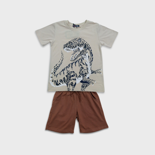 Conjunto de 2 piezas dinosaurio