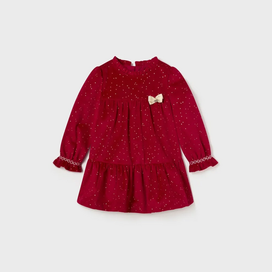 Vestido Invierno Rojo Moño - Mayoral