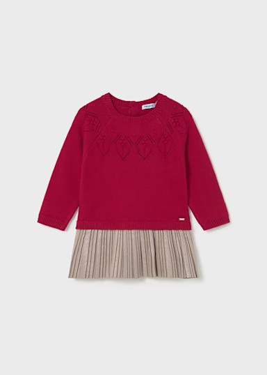 Vestido Invierno combinado tricot -Mayoral