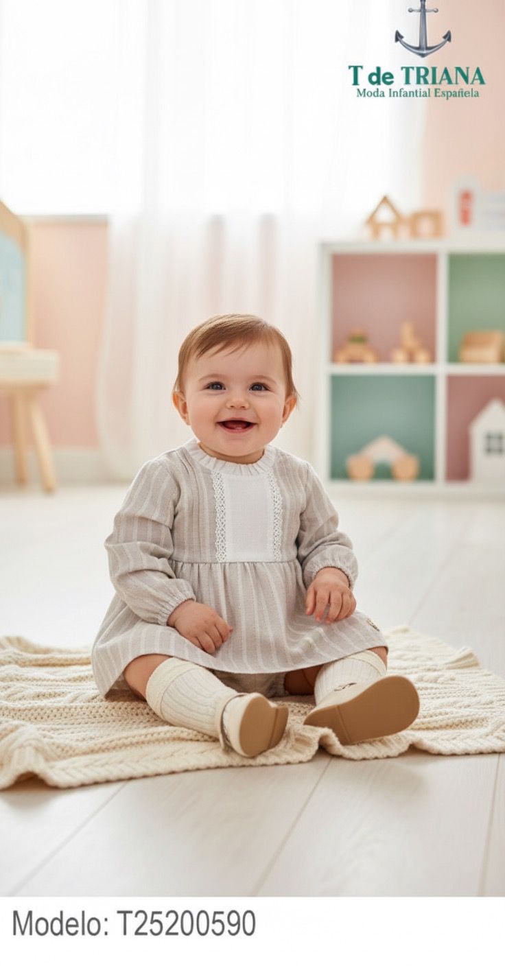 Vestido invierno T de Triana lino