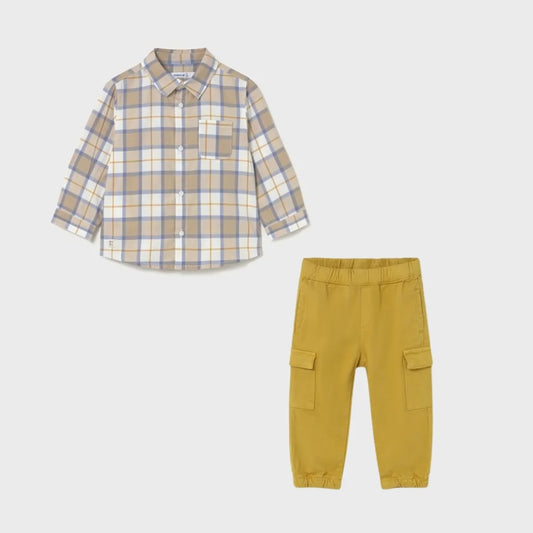 Conjunto camisa cuadros- Mayoral