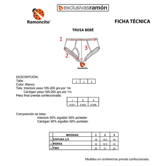 Set de 3 trusas
