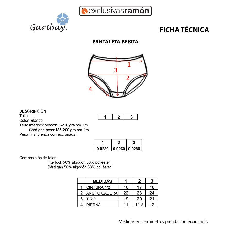 Set de 3 pantaletas