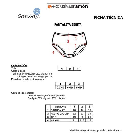 Set de 3 pantaletas